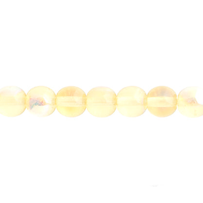 Czech Druk Beads Transparent Jonquil AB