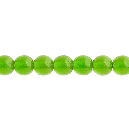 Czech Druk Beads Transparent Olivine