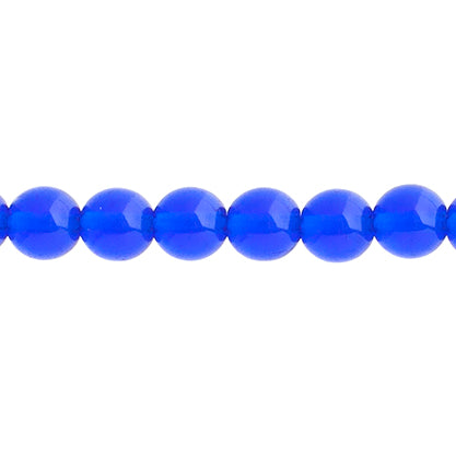Czech Druk Beads Transparent Sapphire