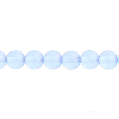 Czech Druk Beads Transparent Light Sapphire