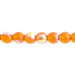 Czech Druk Beads Transparent Topaz AB