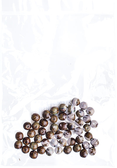 Czech Druk Beads Opaque Olivine Travertine