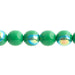 Czech Druk Beads Opaque Green AB