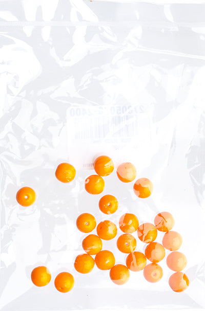 Czech Druk Beads Opaque Orange