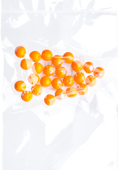 Czech Druk Beads Opaque Orange AB