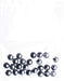 Czech Druk Beads Opaque Jet Hematite x2