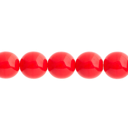 Czech Druk Beads Opaque Red