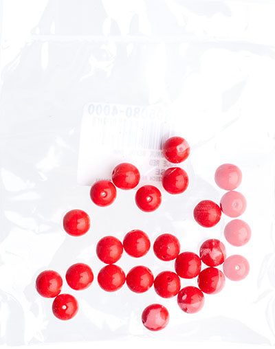 Czech Druk Beads Opaque Red