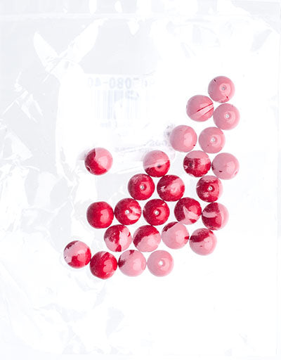 Czech Druk Beads Opaque Dark Red