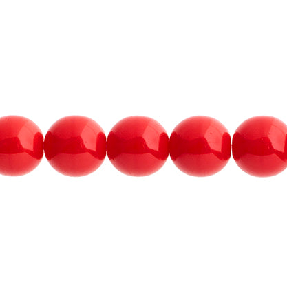 Czech Druk Beads Opaque Dark Red