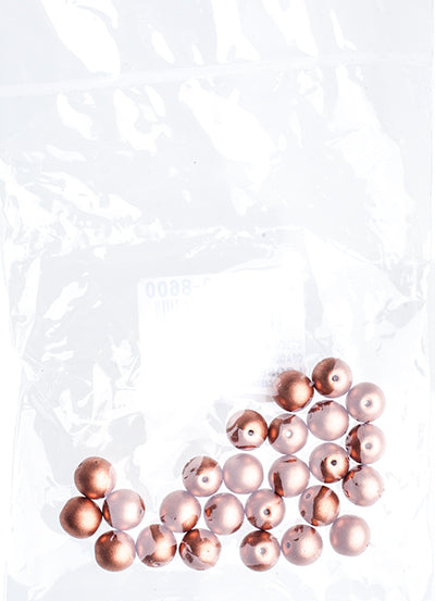 Czech Druk Beads Opaque Copper