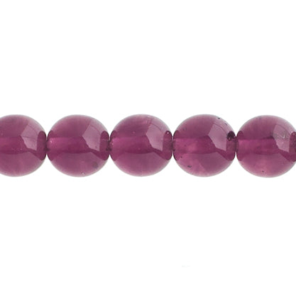 Czech Druk Beads Transparent Amethyst