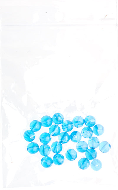 Czech Druk Beads Transparent Aqua