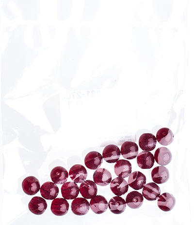 Czech Druk Beads Transparent Garnet 