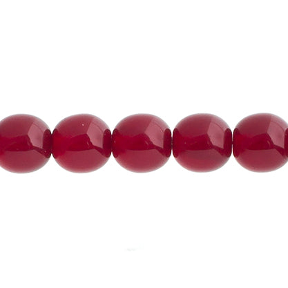 Czech Druk Beads Transparent Garnet 