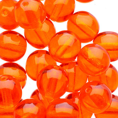 Czech Druk Beads Transparent Hyacinth