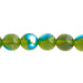 Czech Druk Beads Transparent Olivine AB