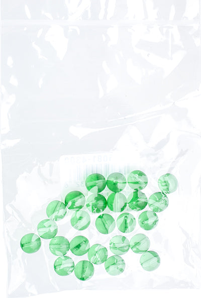 Czech Druk Beads Transparent Peridot