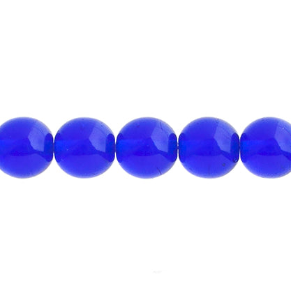 Czech Druk Beads Transparent Sapphire