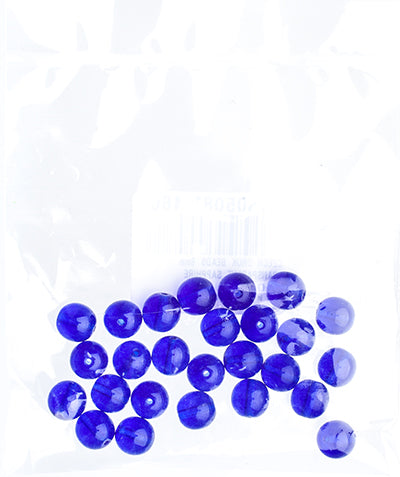 Czech Druk Beads Transparent Sapphire