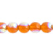 Czech Druk Beads Transparent Topaz AB