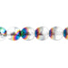 Czech Druk Beads Transparent Crystal Medium Vitrail