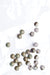 Czech Druk Beads Opaque Olivine Travertine