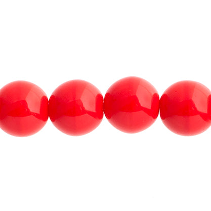 Czech Druk Beads Opaque Red