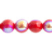 Czech Druk Beads Opaque Red AB