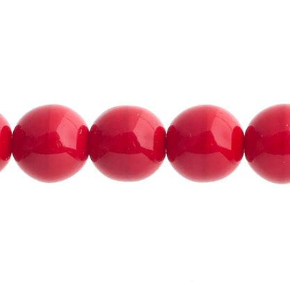Czech Druk Beads Opaque Dark Red