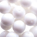 Czech Druk Beads 10mm Opaque Chalk White Strands