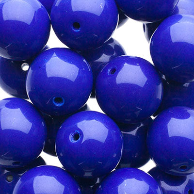 Czech Druk Beads Opaque Cobalt