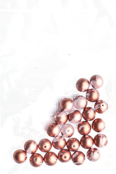 Czech Druk Beads Opaque Copper