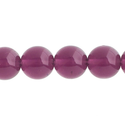 Czech Druk Beads Transparent Amethyst
