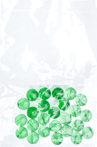 Czech Druk Beads Transparent Peridot