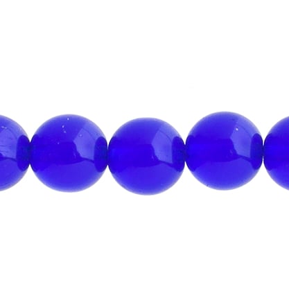 Czech Druk Beads Transparent Sapphire