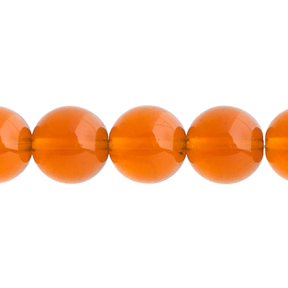 Czech Druk Beads Transparent Topaz