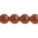 Czech Druk Beads Transparent Smoked Topaz