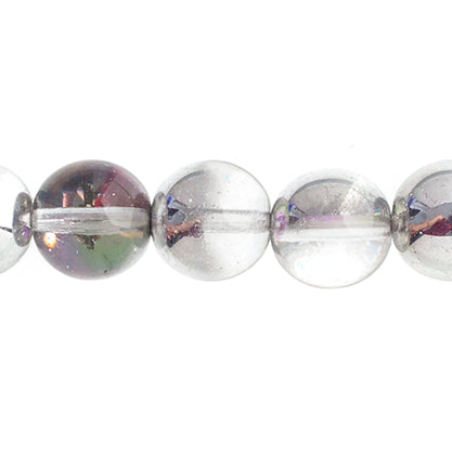 Czech Druk Beads Transparent Crystal Light Vitrail