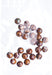 Czech Druk Beads Opaque Ivory Travertine