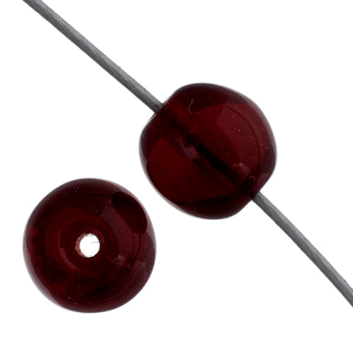 Glass 6mm Round Bead Strung 