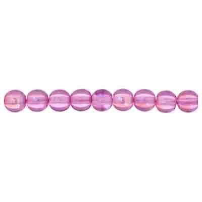 Glass 6mm Round Bead Strung