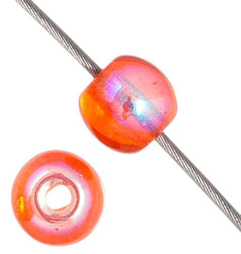 Glass 6mm Round Bead Strung 