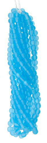 Glass 6mm Round Bead Strung Matte