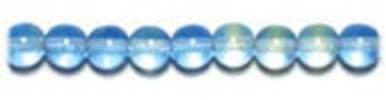 Glass 6mm Round Bead Strung 2-Tone