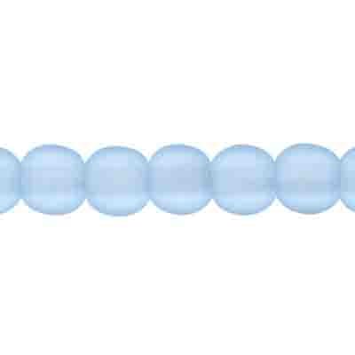 Glass 6mm Round Bead Strung Matte