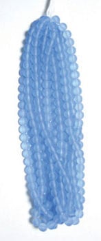 Glass 6mm Round Bead Strung Matte