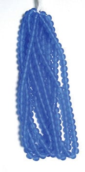 Glass 6mm Round Bead Strung Matte