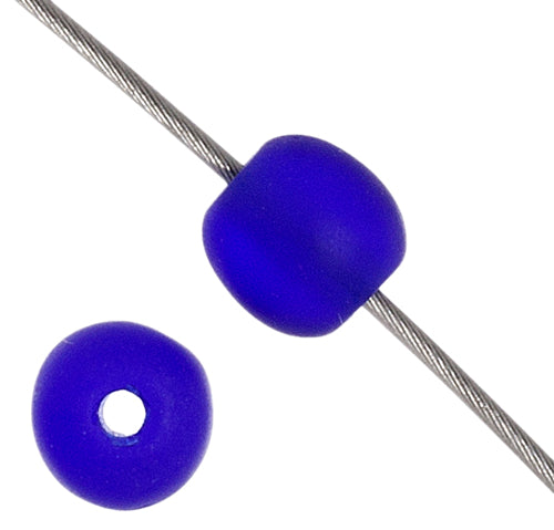 Glass 6mm Round Bead Strung Matte