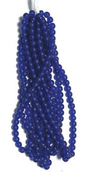 Glass 6mm Round Bead Strung Matte